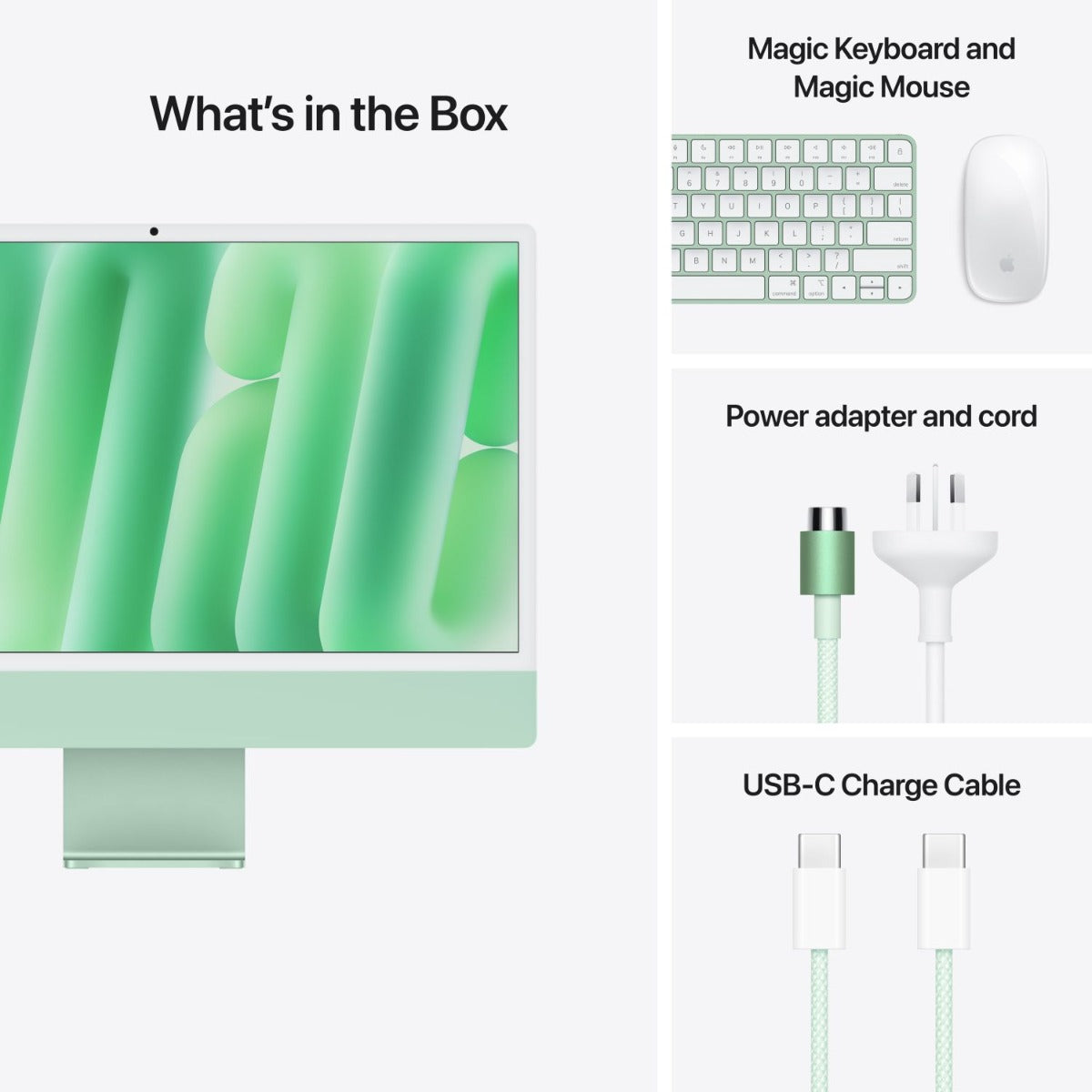 Apple - 24" iMac: M4 chip with 8-core CPU & 8-core GPU, 16GB, 256GB SSD - Green