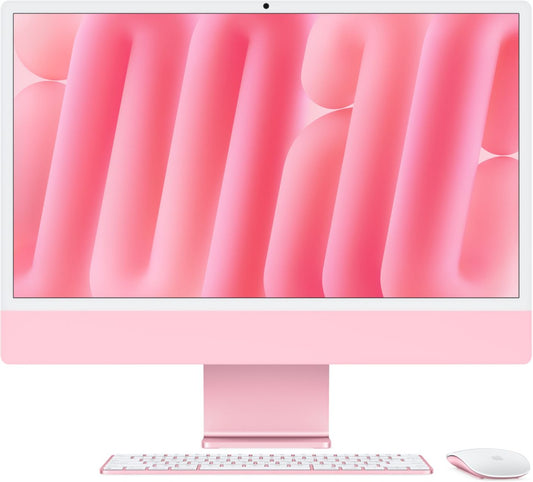 Apple - 24" iMac: M4 chip with 8-core CPU & 8-core GPU, 16GB, 256GB SSD - Pink