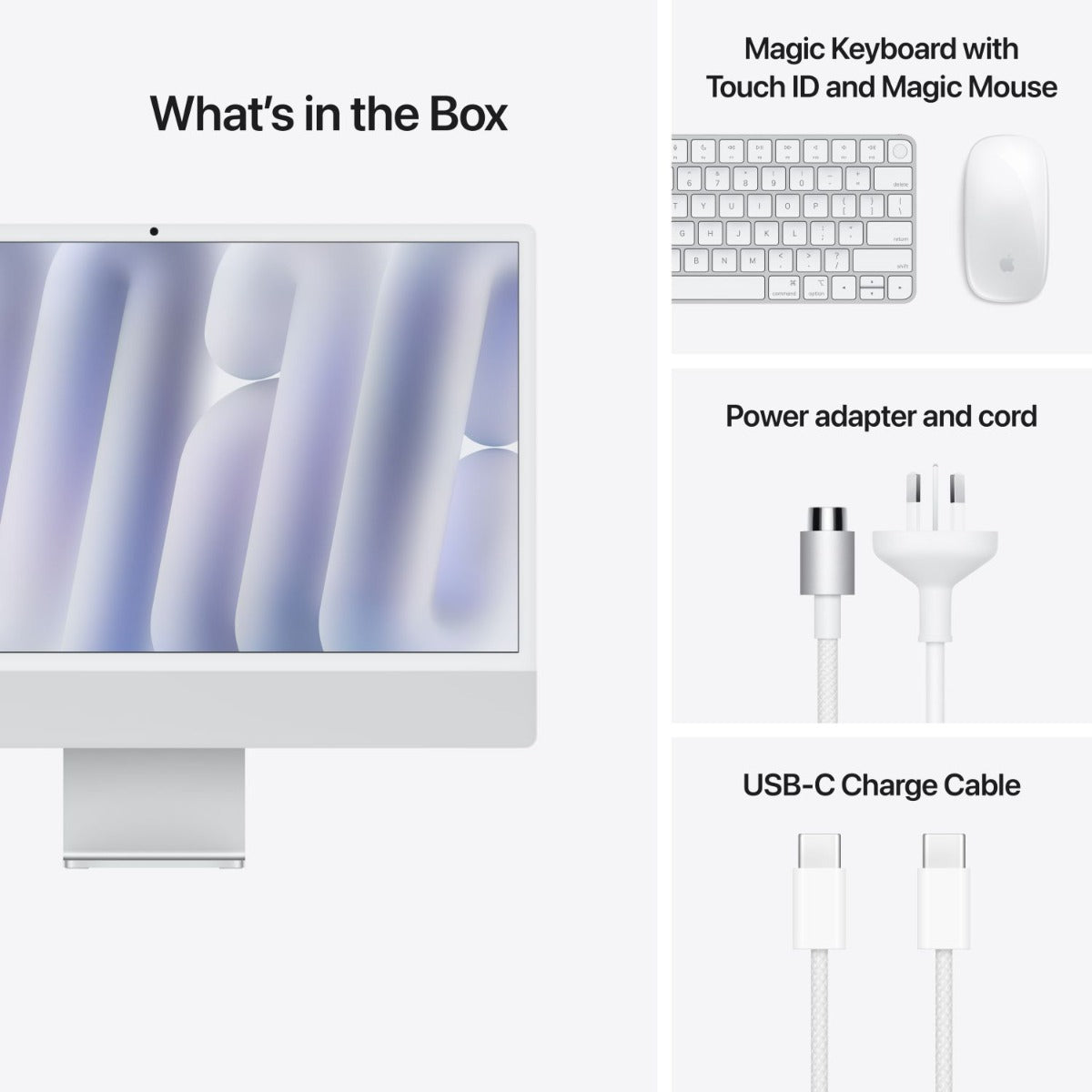 Apple - 24" iMac: M4 chip with 10-core CPU & 10-core GPU, 16GB, 256GB SSD - Silver
