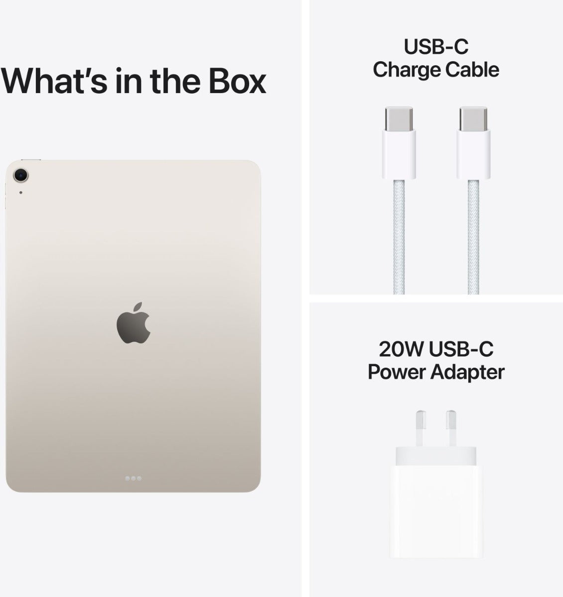 Apple - 13-inch iPad Air Wi-Fi 1TB - Starlight