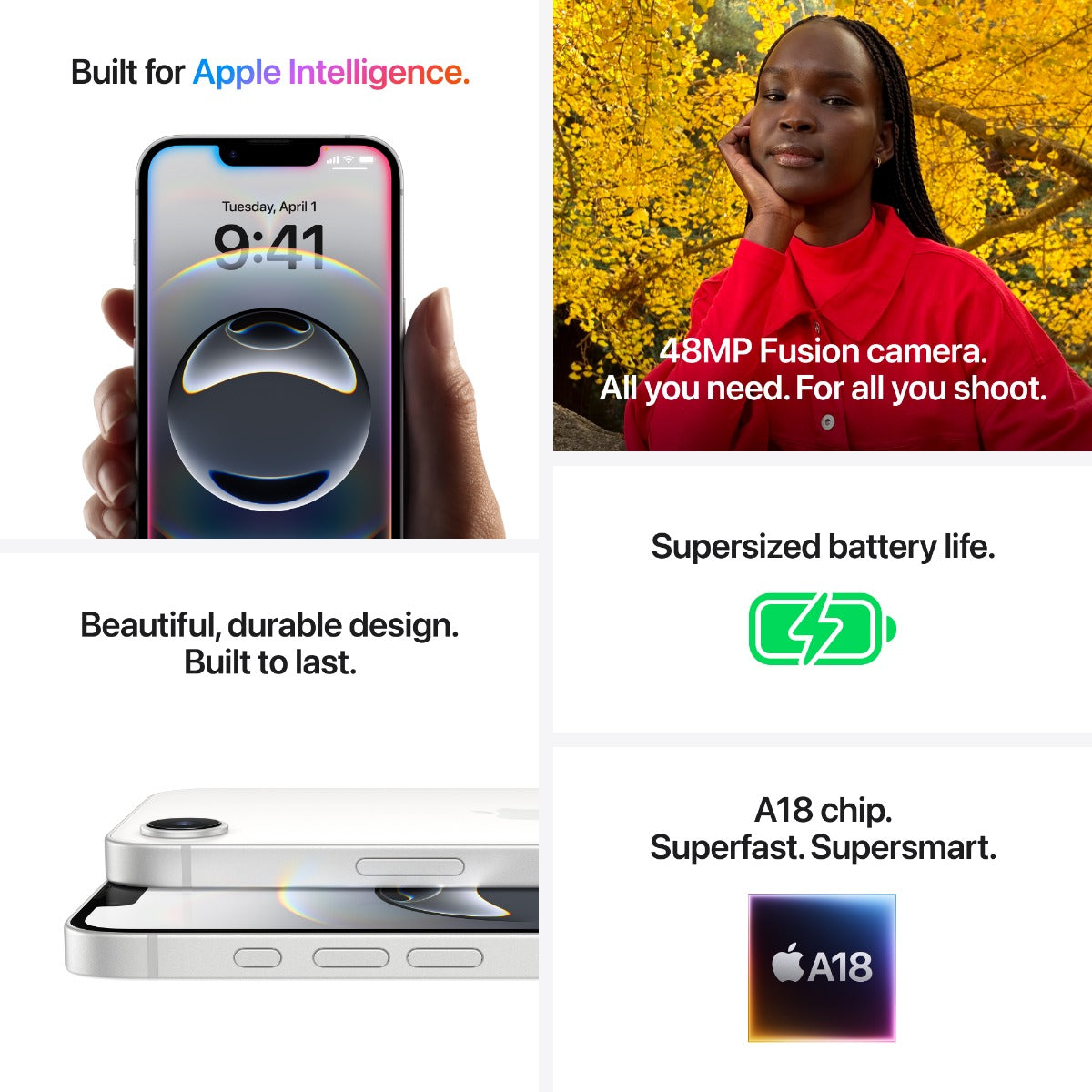 Apple - iPhone 16e 512GB White