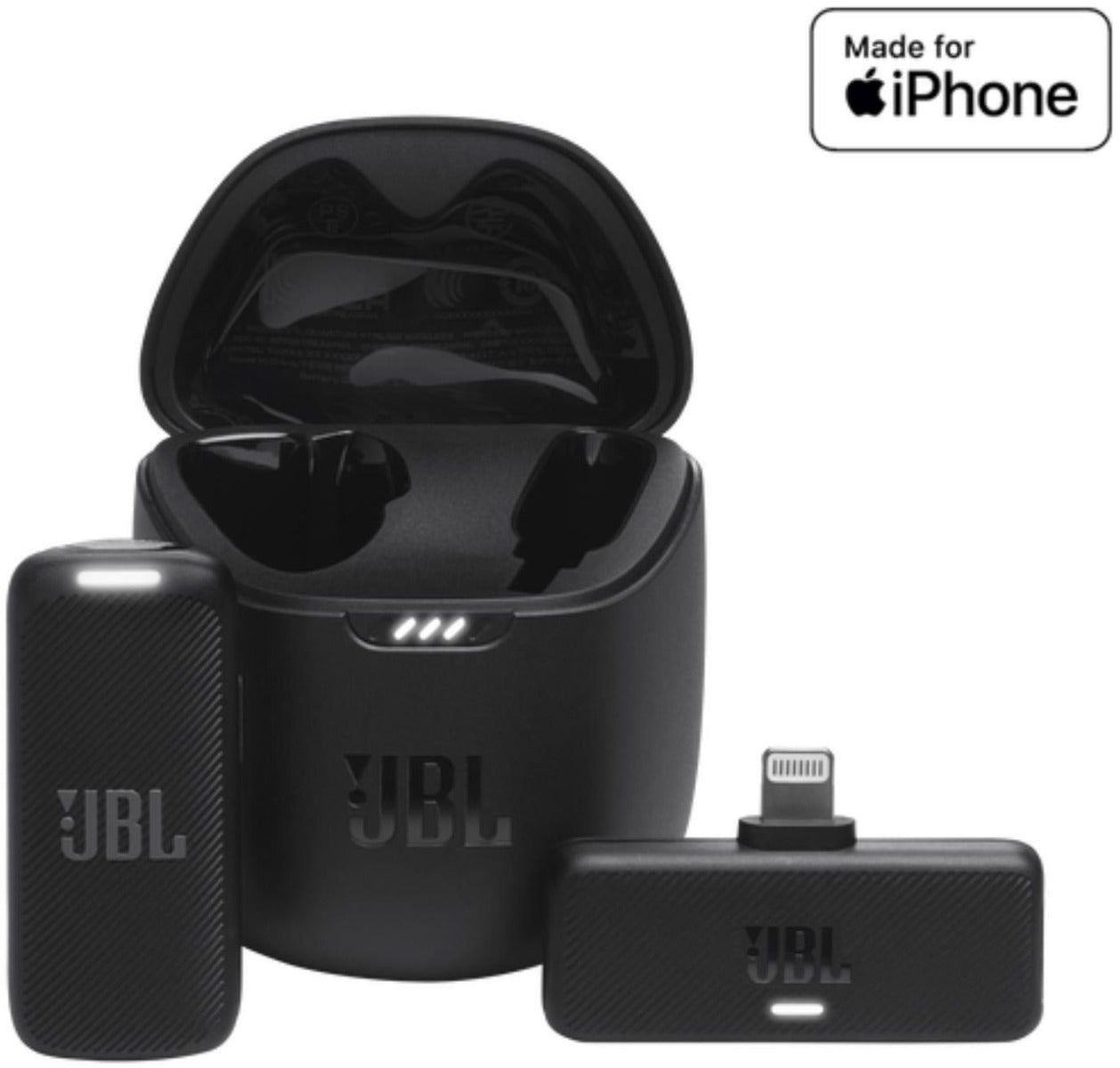 JBL - Quantum Stream Wireless Lightning Mic - Black