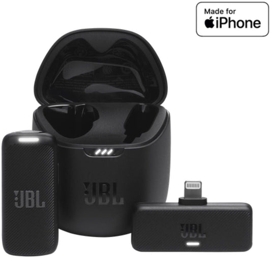 JBL - Quantum Stream Wireless Lightning Mic - Black