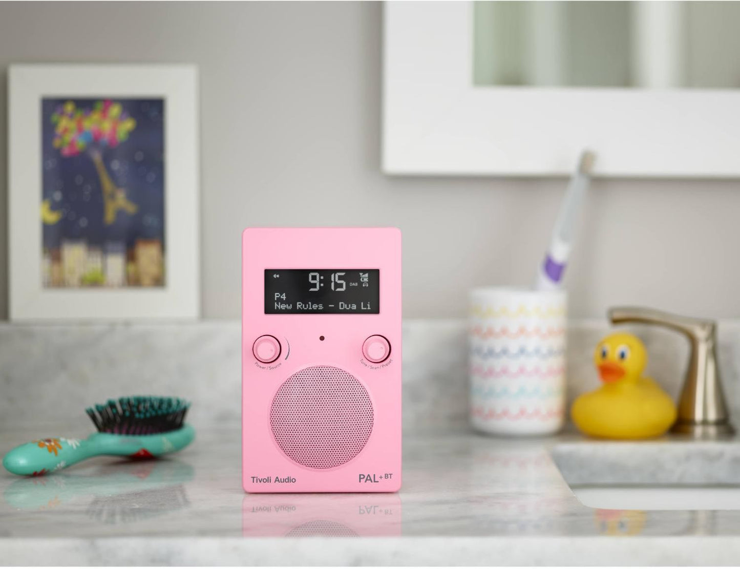 Tivoli - PAL+ Portable AM/FM Radio & Bluetooth Speaker - Pink