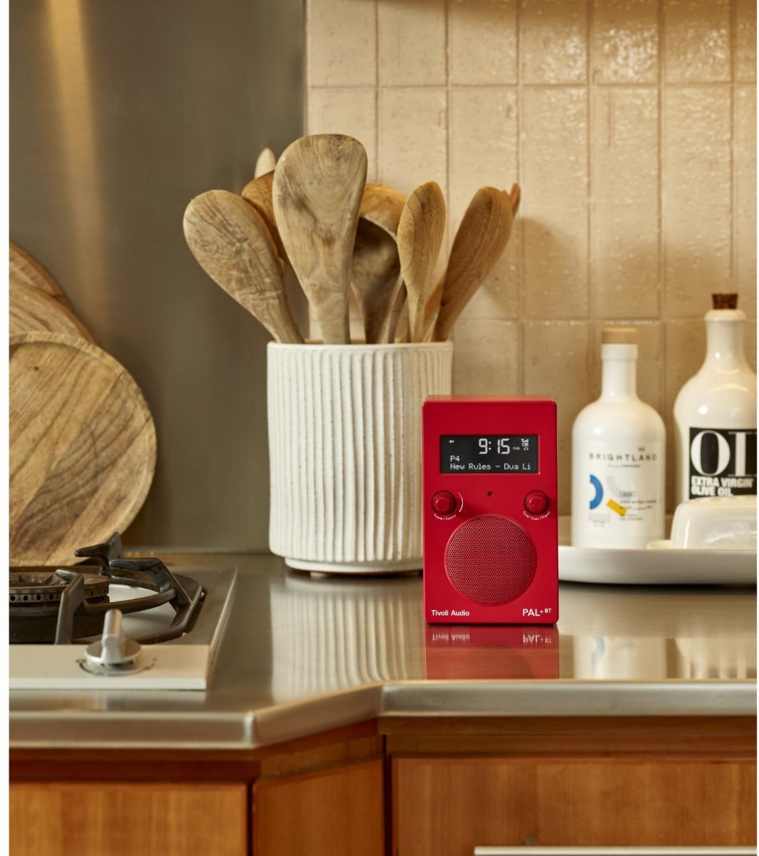 Tivoli - PAL+ Portable AM/FM Radio & Bluetooth Speaker - Red