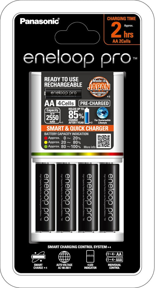 ENELOOP Quick Charger With 4AA Pro