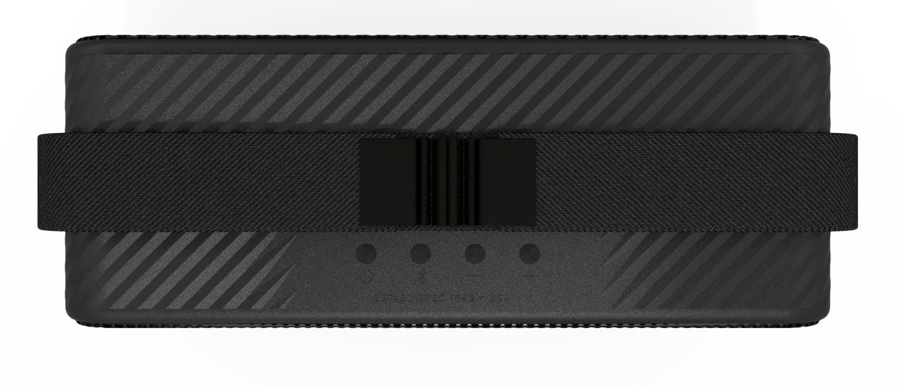 Klipsch - Detroit Portable Bluetooth Speaker 2 x 15 Watts RMS 20 Hr Battery - Black