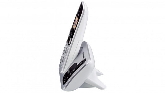 Panasonic - 1 Handset Cordless Phone - Silver