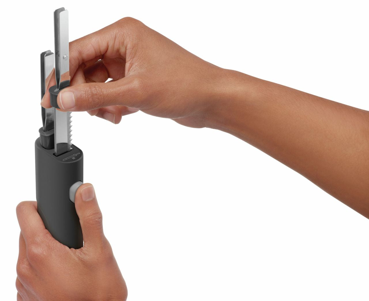 Breville - the Slice n' Carve Cordless Electric Knife - Grey