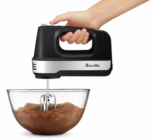 Breville - the Mix & Store Turbo Hand Mixer - Matte Black