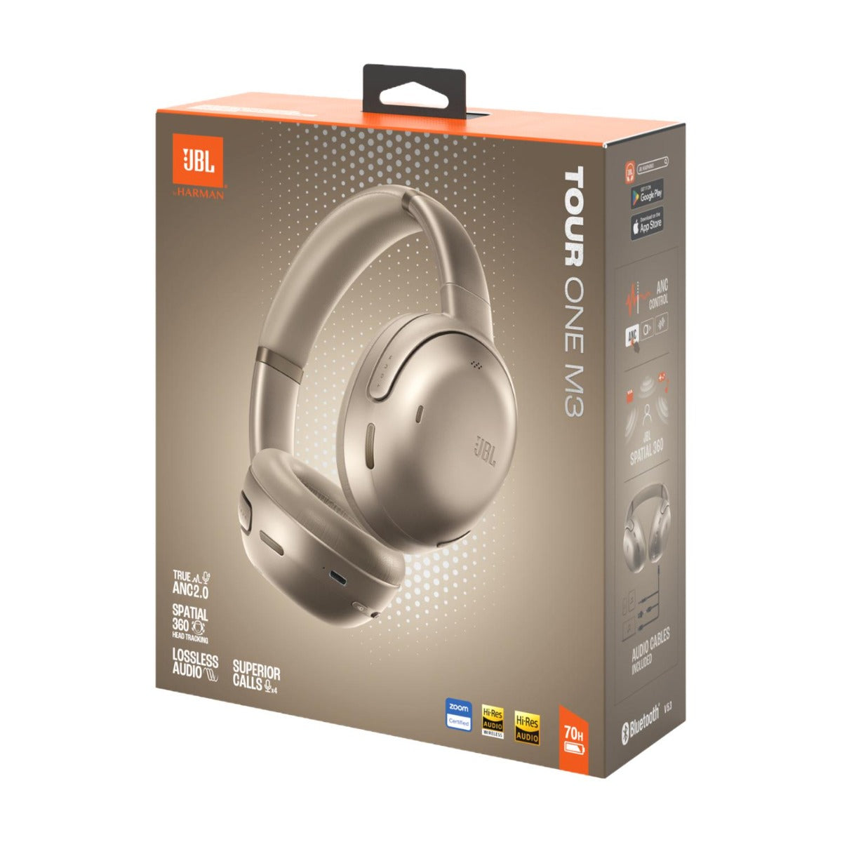 JBL - Tour One MK3 NC Over-Ear Headphones - Latte