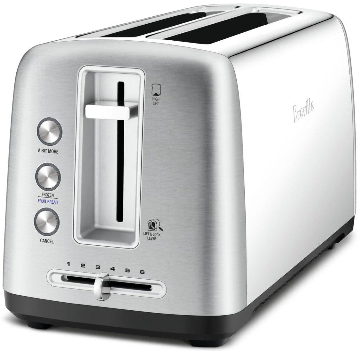 Breville - The Toast Control Long 4 Slice Toaster - Stainless Steel