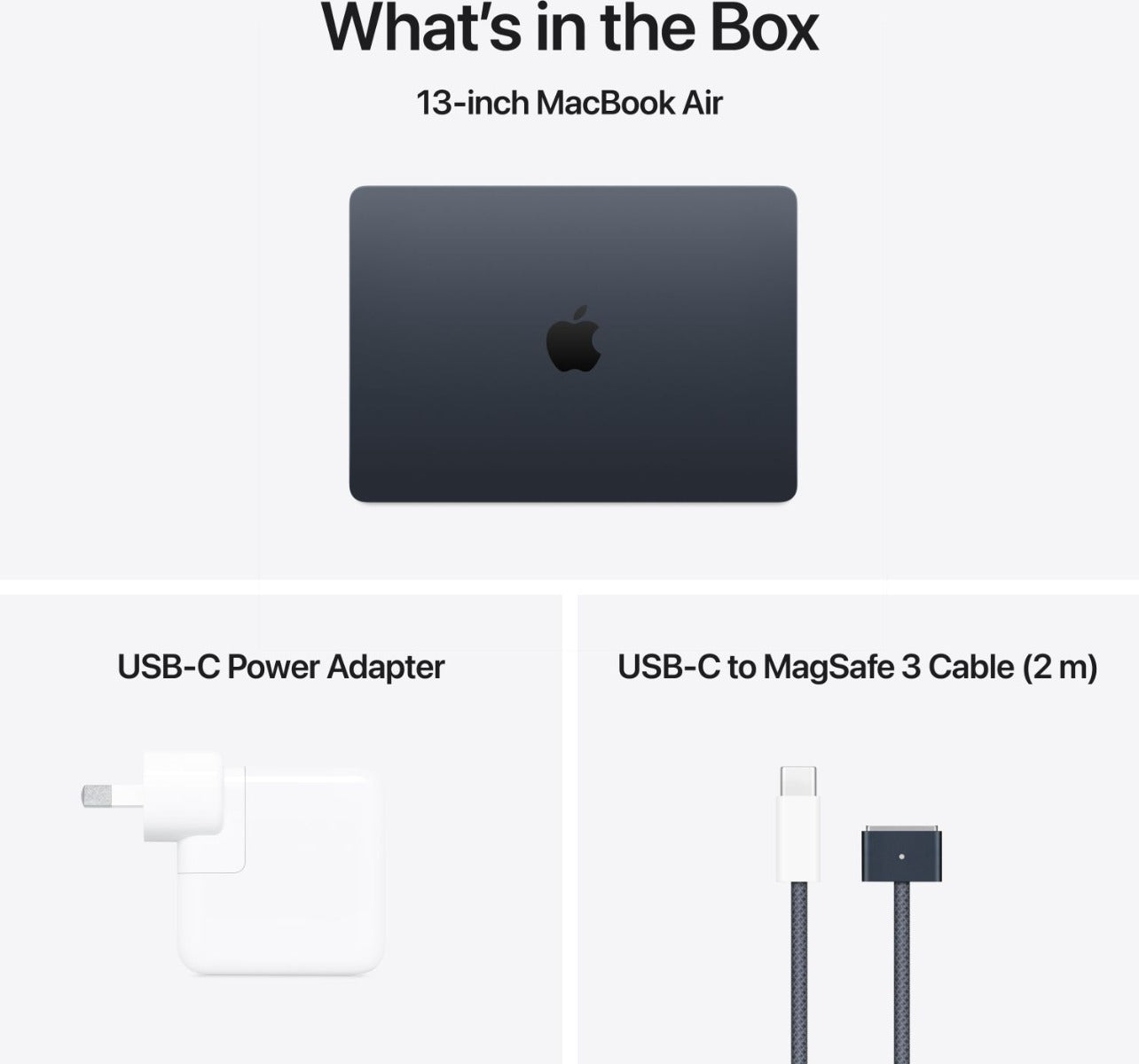 Apple - 13"MacBook Air Midnight: M4 chip w 10-core CPU & 8-core GPU, 16GB,256GB SSD