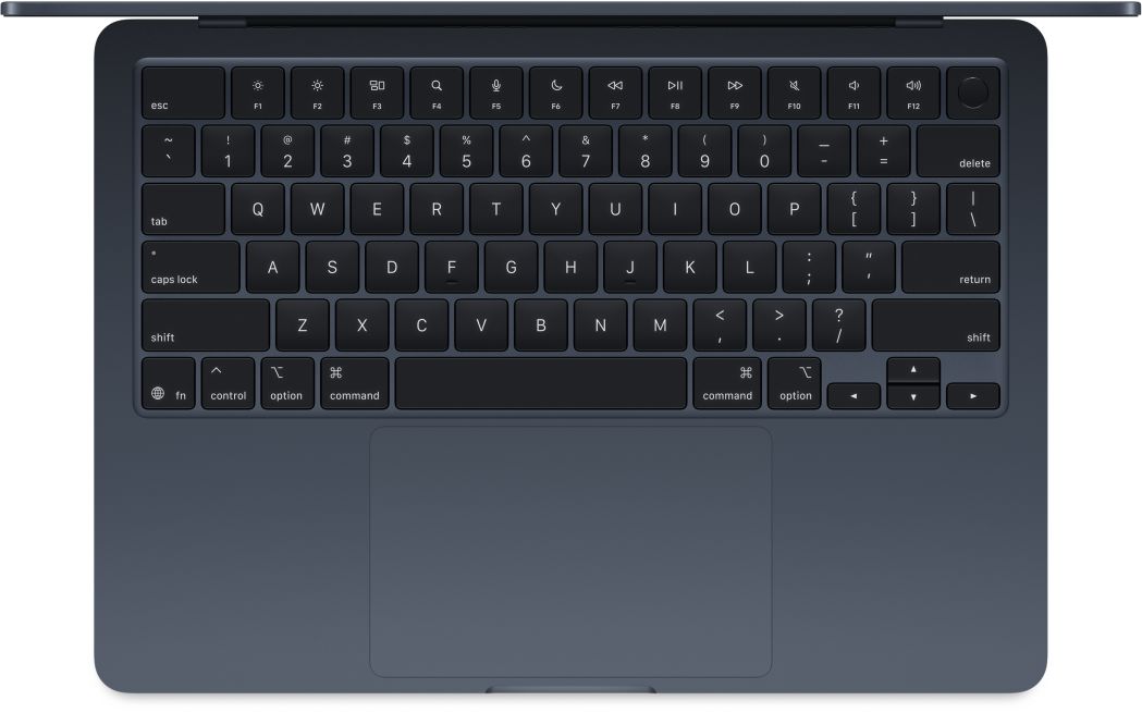 Apple - 13"MacBook Air Midnight: M4 chip w 10-core CPU & 8-core GPU, 16GB,256GB SSD