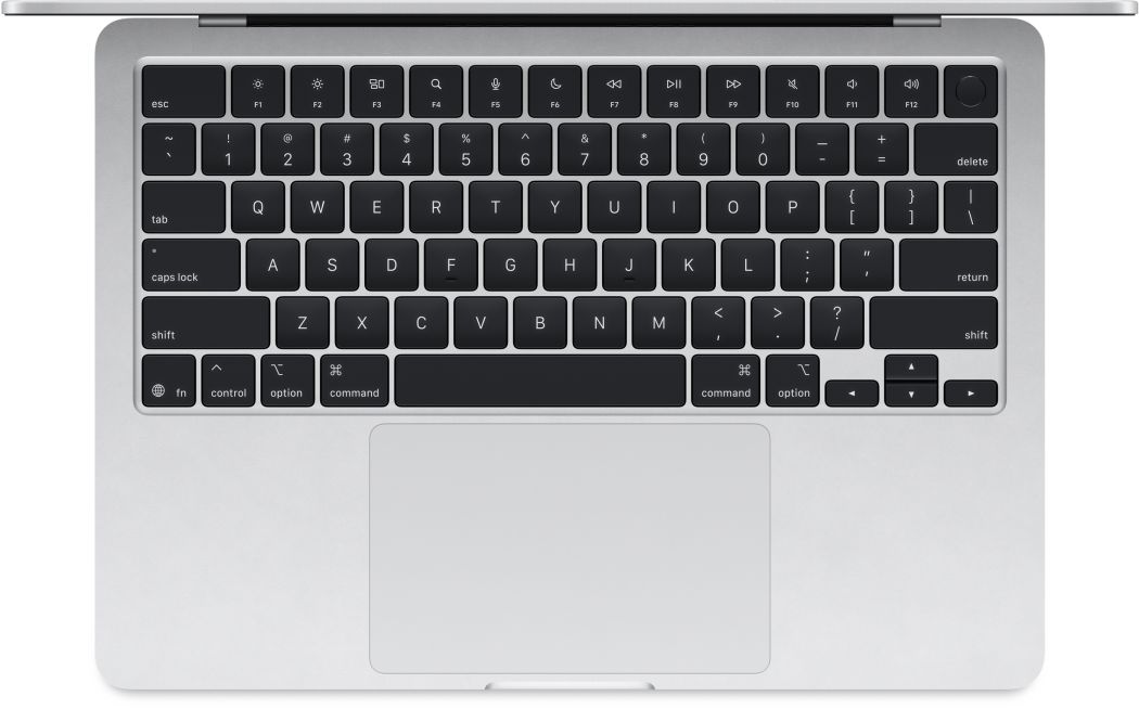 Apple - 13" MacBook Air Silver: M4 chip w 10-core CPU & 8-core GPU, 16GB, 256GB SSD