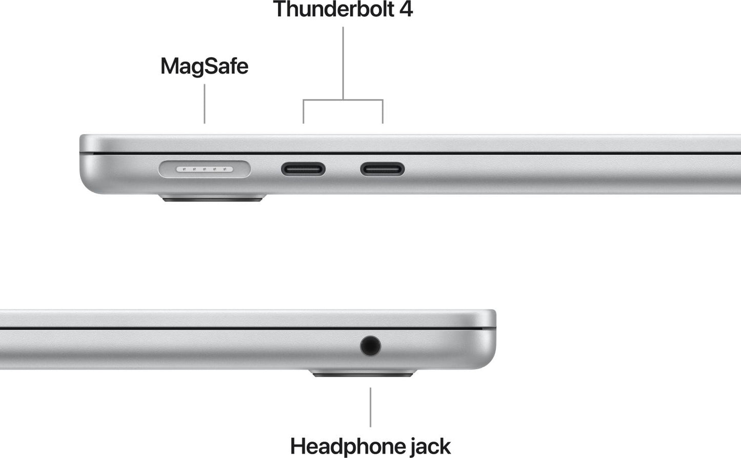 Apple - 13" MacBook Air Silver: M4 chip w 10-core CPU & 8-core GPU, 16GB, 256GB SSD