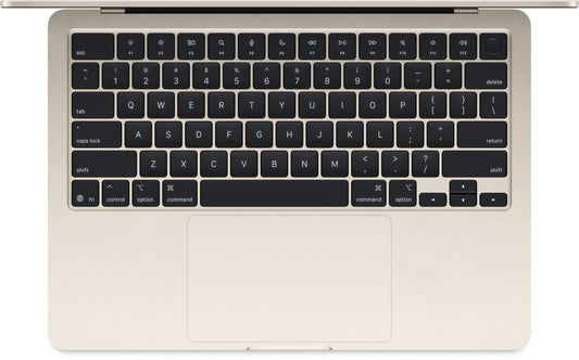 Apple - 13" MacBook Air Starlight: M4 chip w 10-core CPU & 8-core GPU, 16GB,256GB SSD