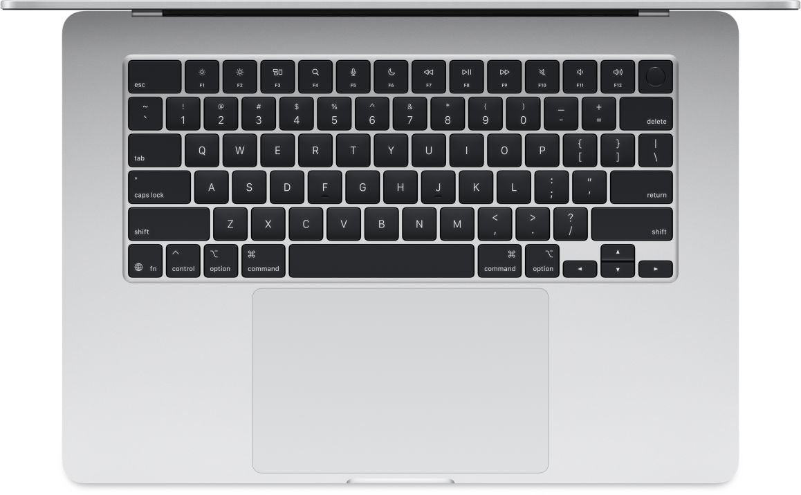 Apple - 15" MacBook Air Silver: M4 chip w 10-core CPU & 10-core GPU, 16GB, 256GB SSD