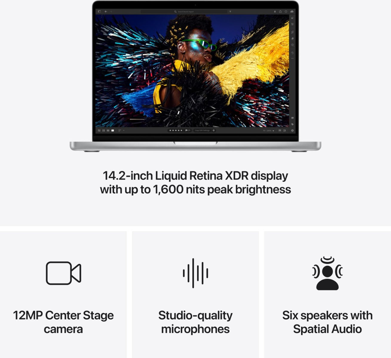 Apple - 14" MacBook Pro: M4 chip w 10-core CPU/GPU, 16"GB, 1TB SSD - Silver