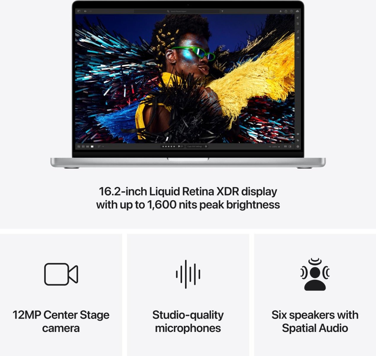 Apple - 14" MacBook Pro: M4 Pro chip w 12-core CPU & 16-core GPU, 24GB, 512GB SSD - Silver