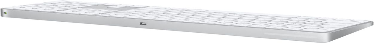 Apple - Magic Keyboard w Touch ID/Numeric Keypad - Mac models w Silicon - US Eng - White Keys