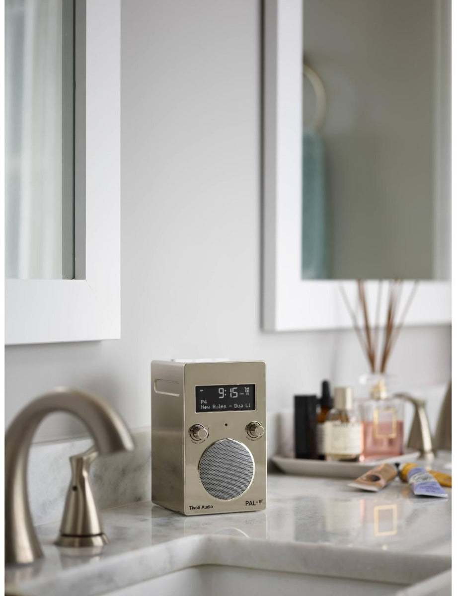 Tivoli - PAL+ Portable AM/FM Radio & Bluetooth Speaker - Chrome