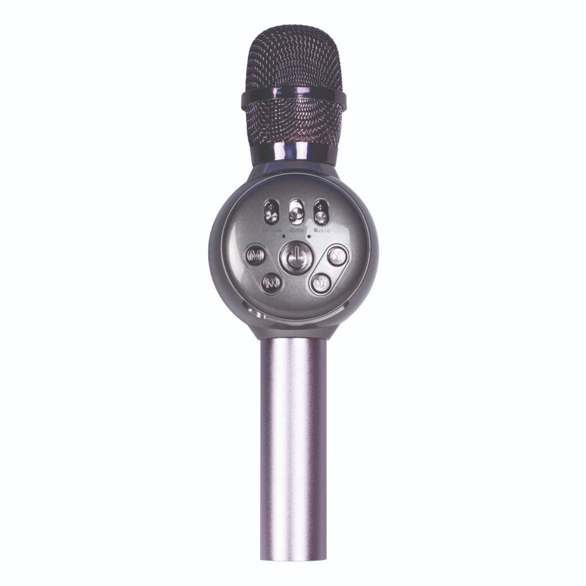 Laser - LED Karaoke Microphone Silver
