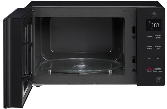 LG - 23L 1000W Inverter Microwave Touch Controls Blk
