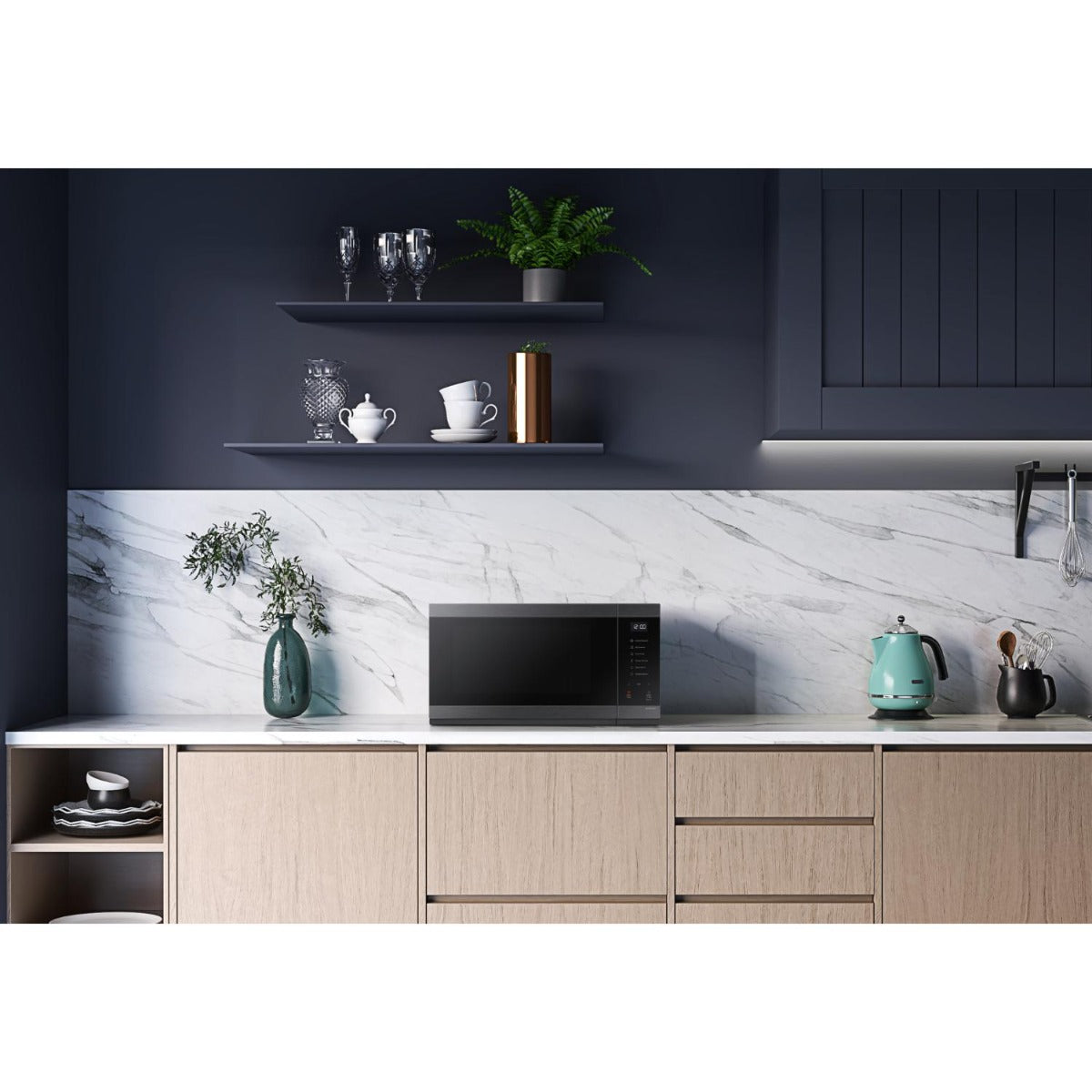 Samsung - 40L Microwave, Touch Control Panel - Black STSS
