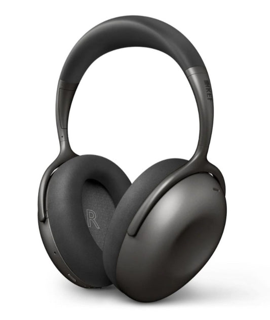 KEF Mu7 Noise-Cancelling Wireless Headphones - Charcoal Grey