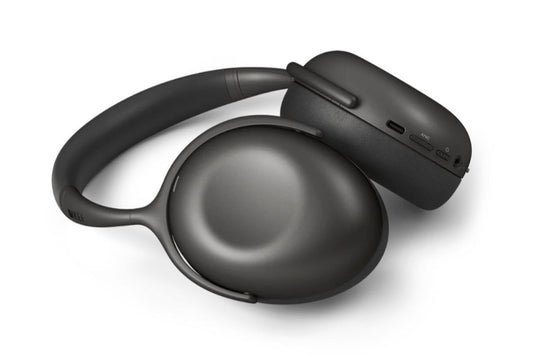 KEF Mu7 Noise-Cancelling Wireless Headphones - Charcoal Grey