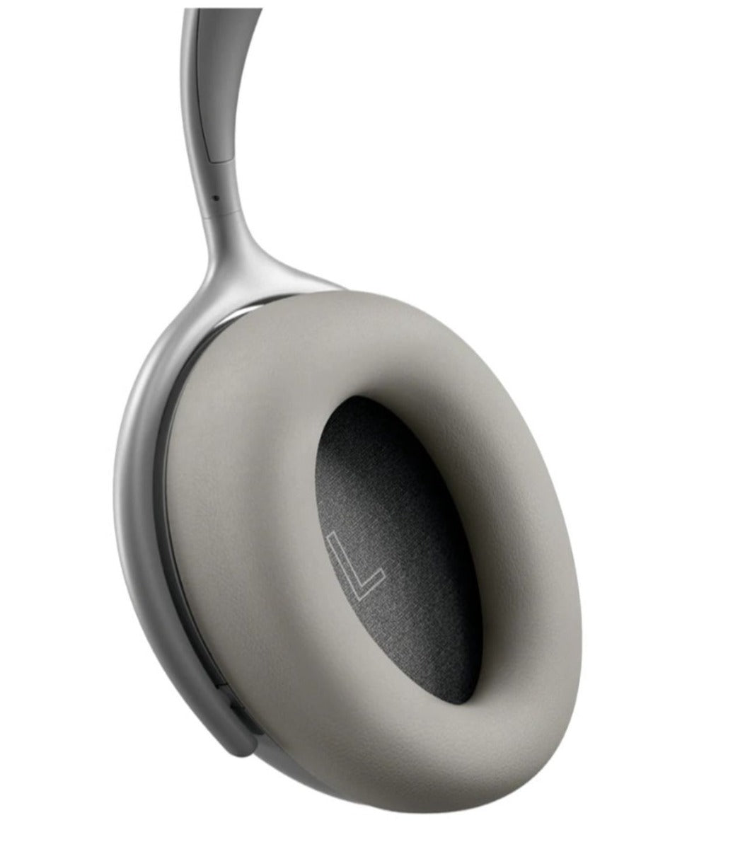 KEF Mu7 Noise-Cancelling Wireless Headphones - Silver Grey