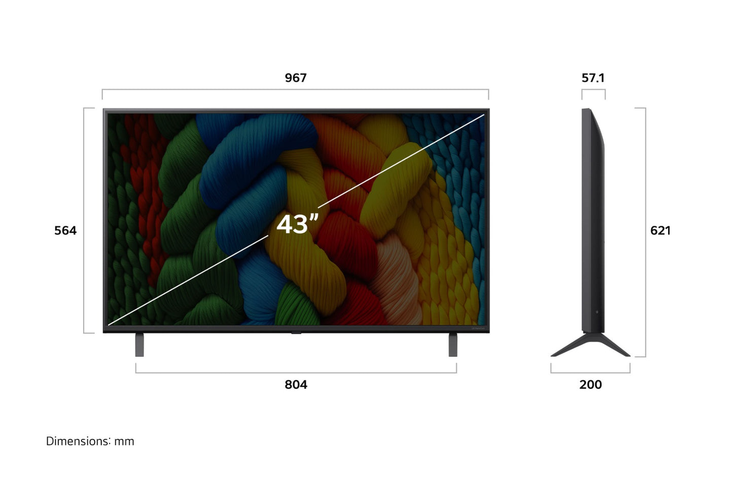 LG - 50" NANO80A AI LED UHD 4K Smart TV (2025)
