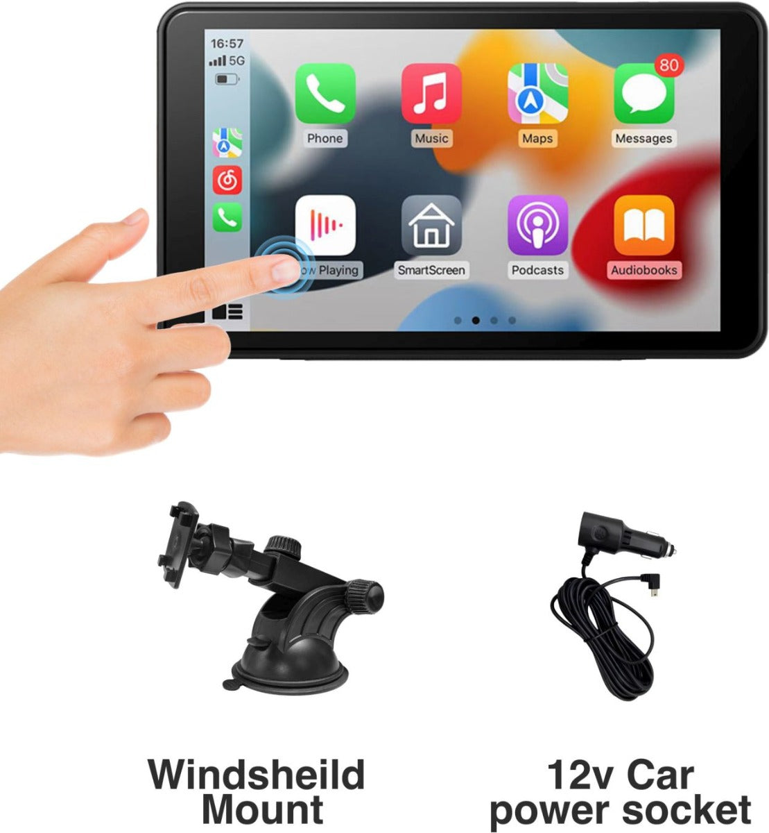 Laser - 7 inch Portable CarPlay Android Auto Touchscreen