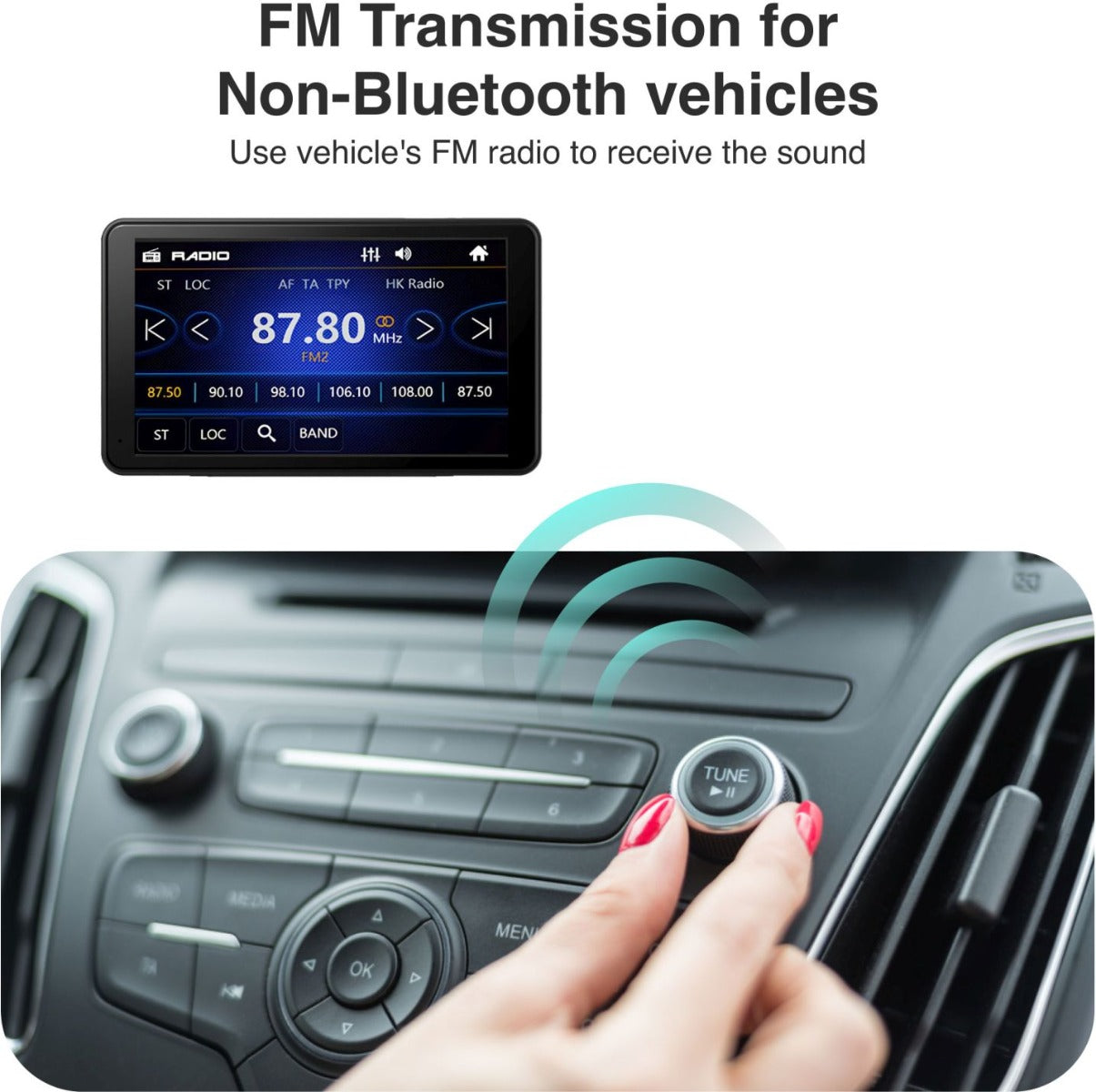 Laser - 7 inch Portable CarPlay Android Auto Touchscreen