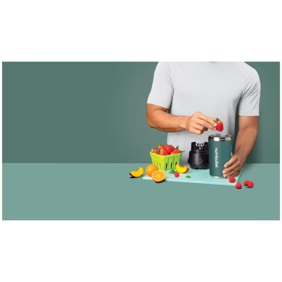 Nutribullet - Flip Blender - Stainless Eucalyptus