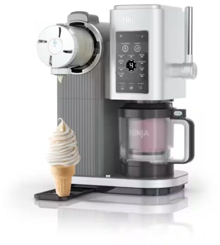 Ninja - Swirl Ice Cream Machine - Platinum Silver