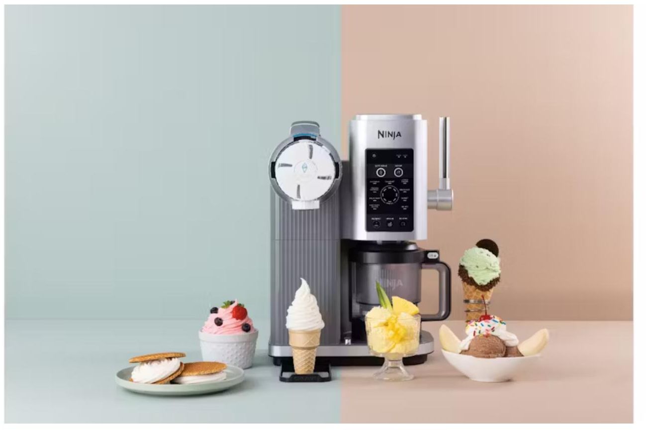 Ninja - Swirl Ice Cream Machine - Platinum Silver