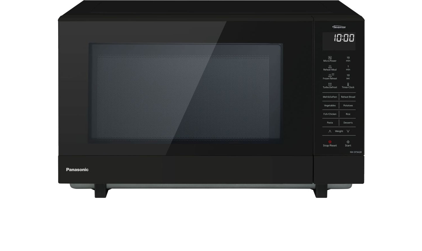 Panasonic - 27L 1000W Flatbed Microwave Oven - Black