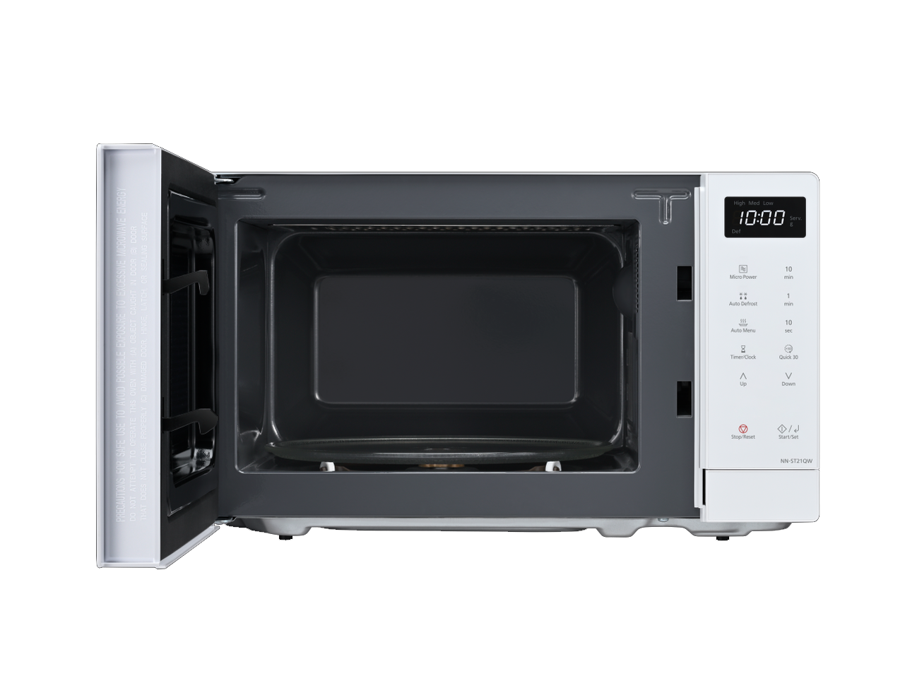 Panasonic - 20L 800W Compact Microwave Oven - White