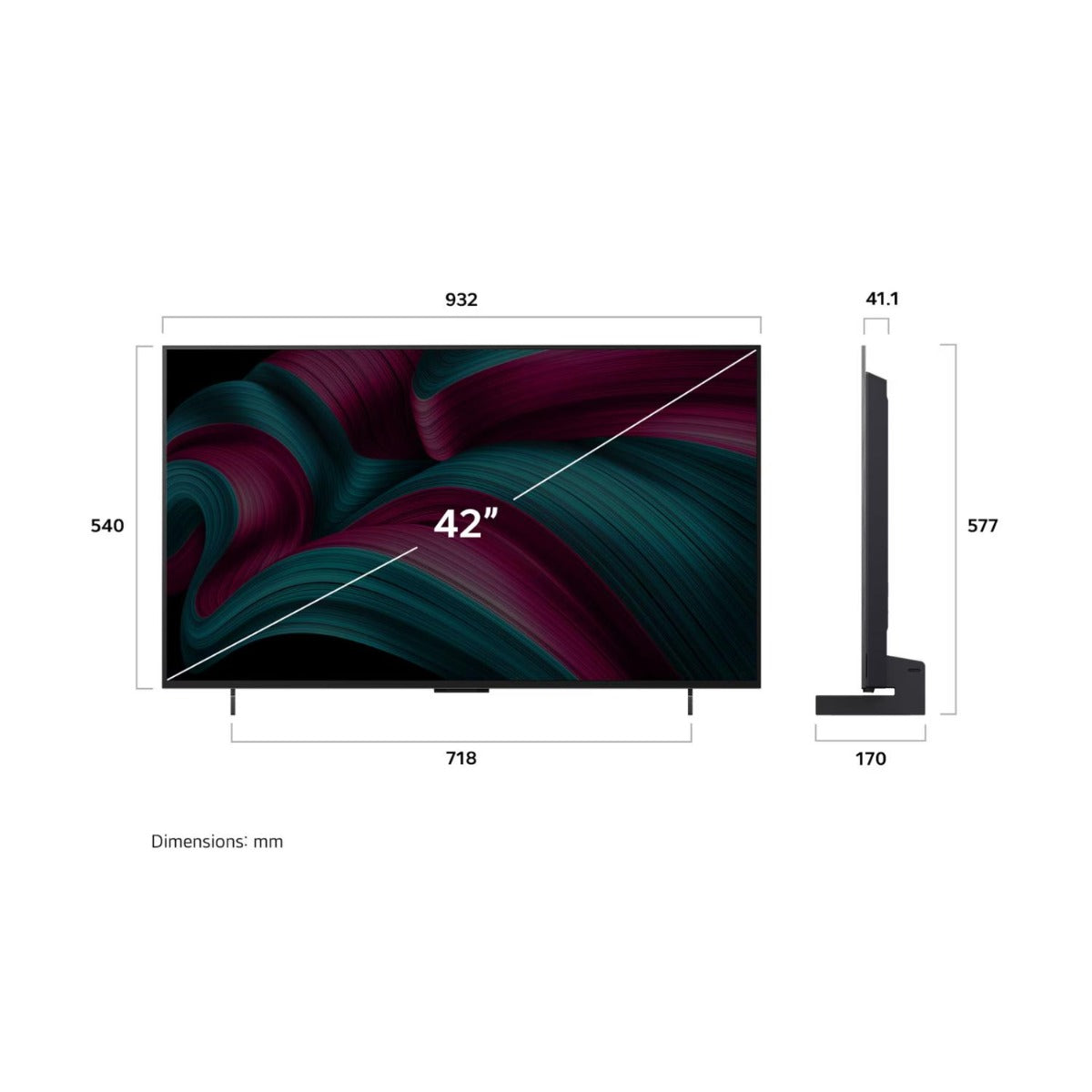 LG - 42" OLED EVO C5 AI UHD 4K Smart TV (2025)