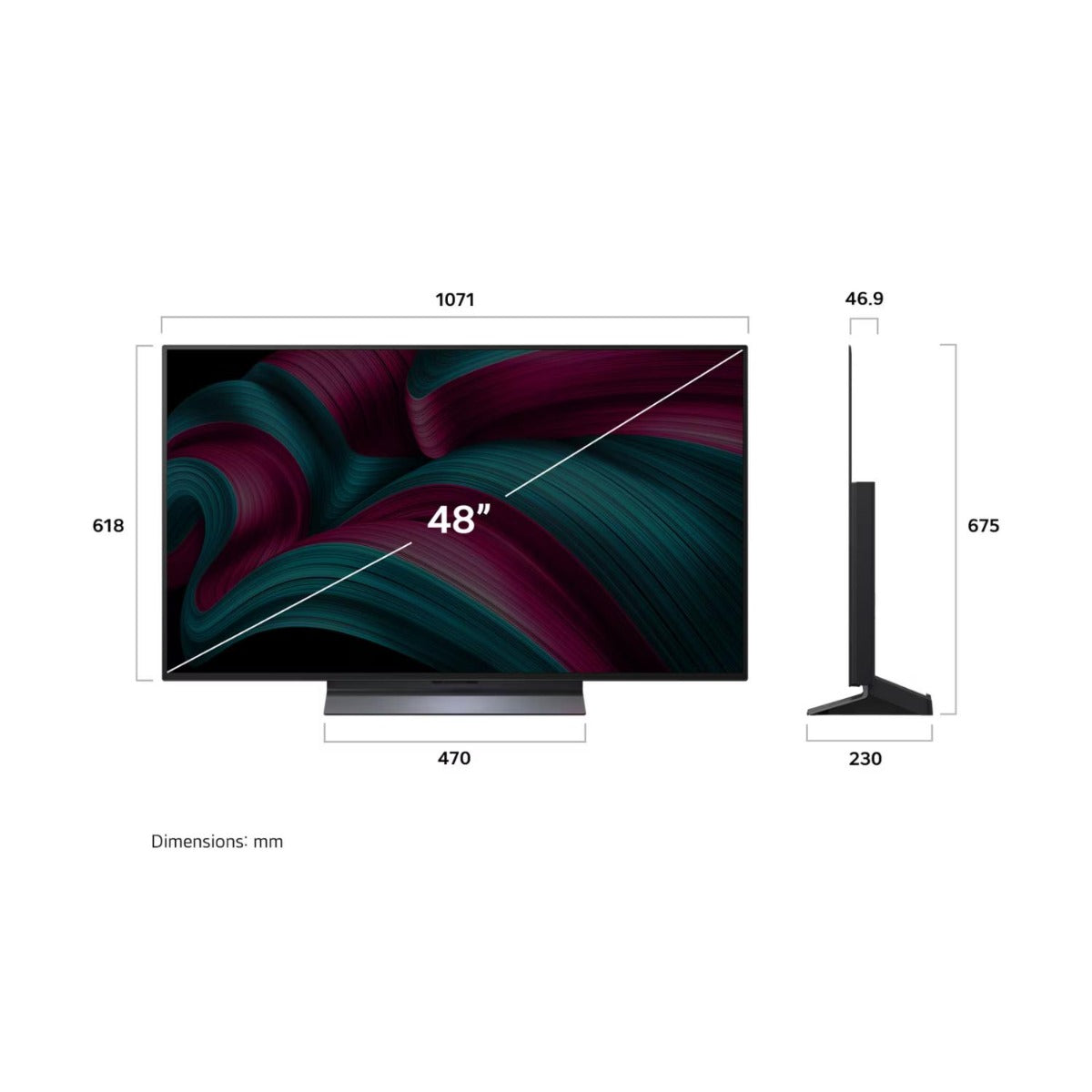 LG - 48" OLED EVO C5 AI UHD 4K Smart TV (2025)