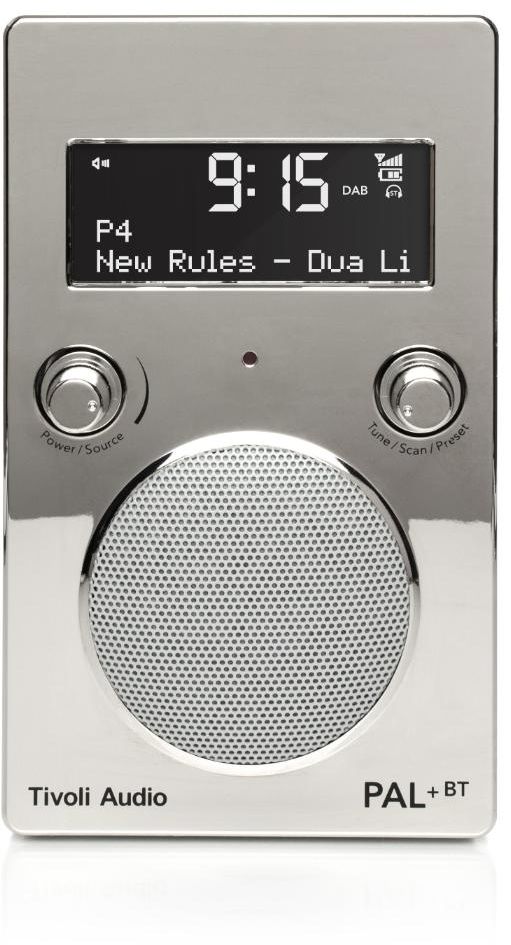 Tivoli - PAL+ Portable AM/FM Radio & Bluetooth Speaker - Chrome
