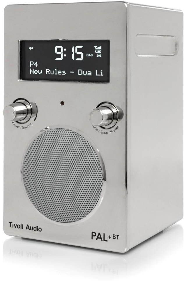 Tivoli - PAL+ Portable AM/FM Radio & Bluetooth Speaker - Chrome