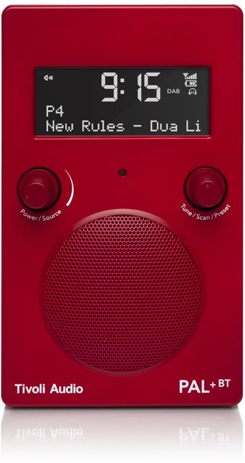 Tivoli - PAL+ Portable AM/FM Radio & Bluetooth Speaker - Red