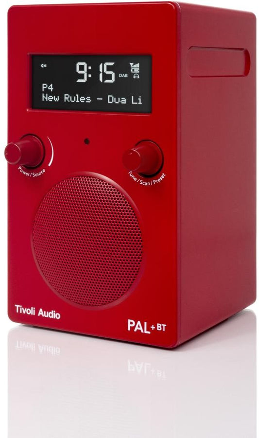 Tivoli - PAL+ Portable AM/FM Radio & Bluetooth Speaker - Red