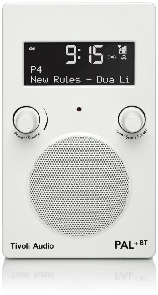 Tivoli - PAL+ Portable AM/FM Radio & Bluetooth Speaker - White
