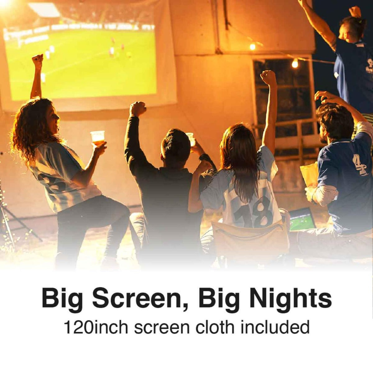 Laser - 1080P LED Projector with DVD Player and WiFi Casting
