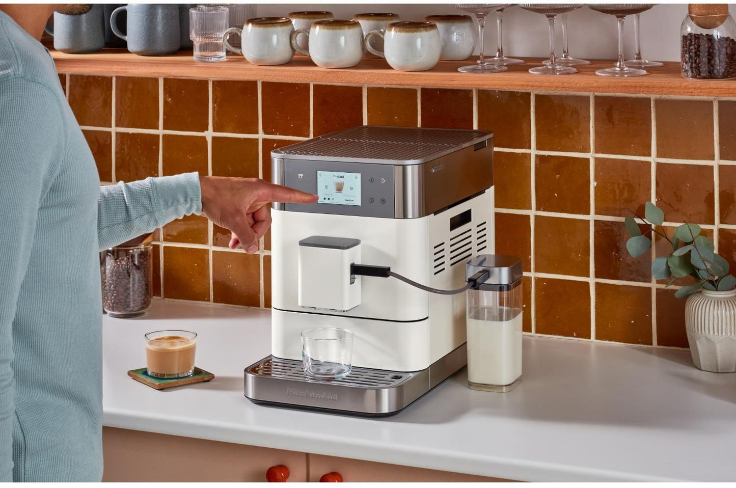 KitchenAid - KF7 Fully Automatic Espresso Machine - Porcelain