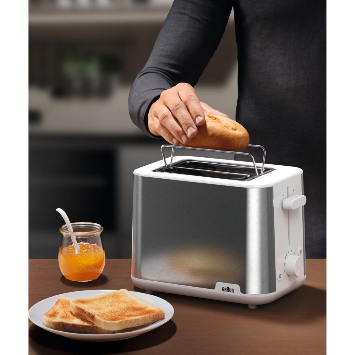 Braun - PurShine 2 Slice Toaster - White
